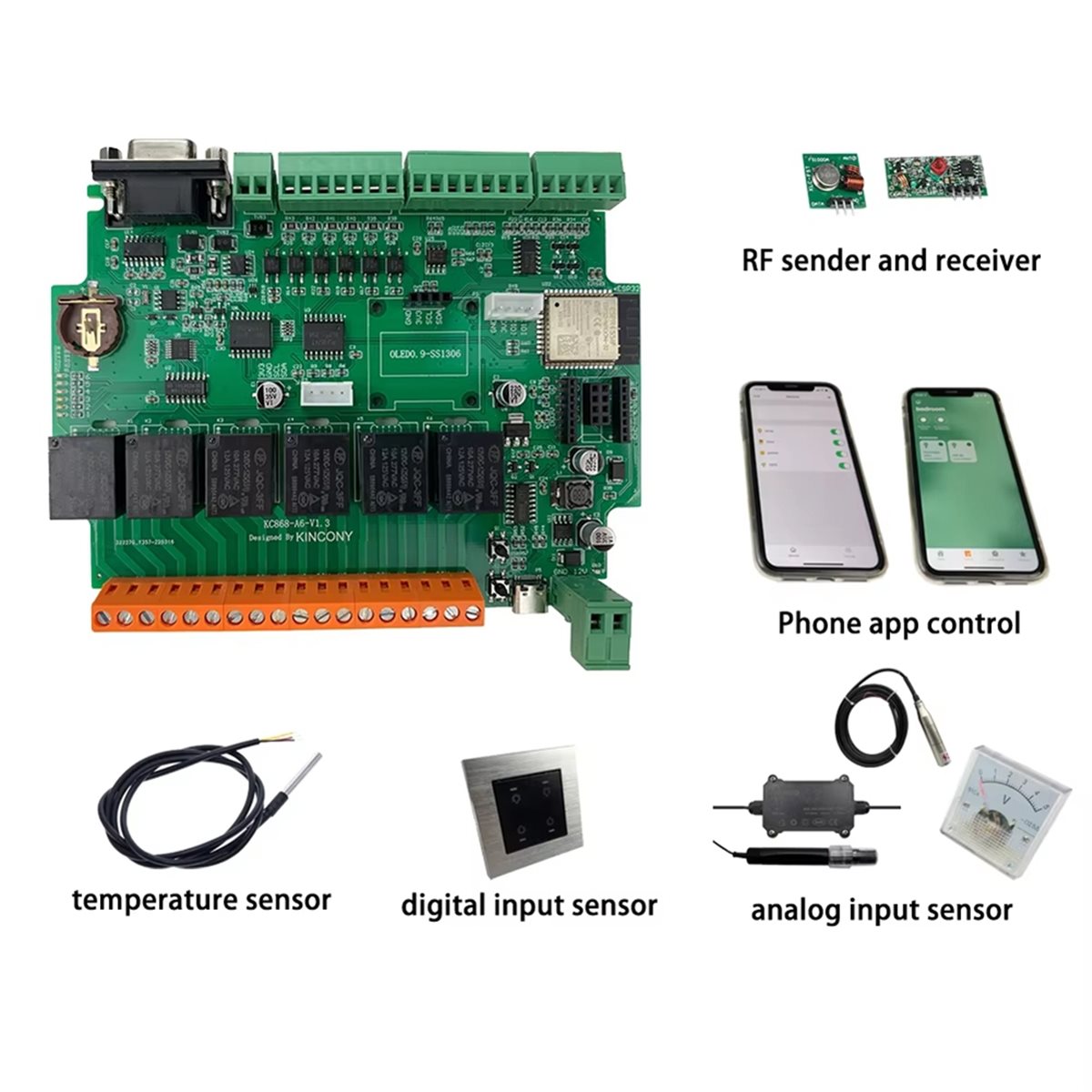 Home Automation Systems Diy - Placa de desarrollo KC868-A6, compatible con