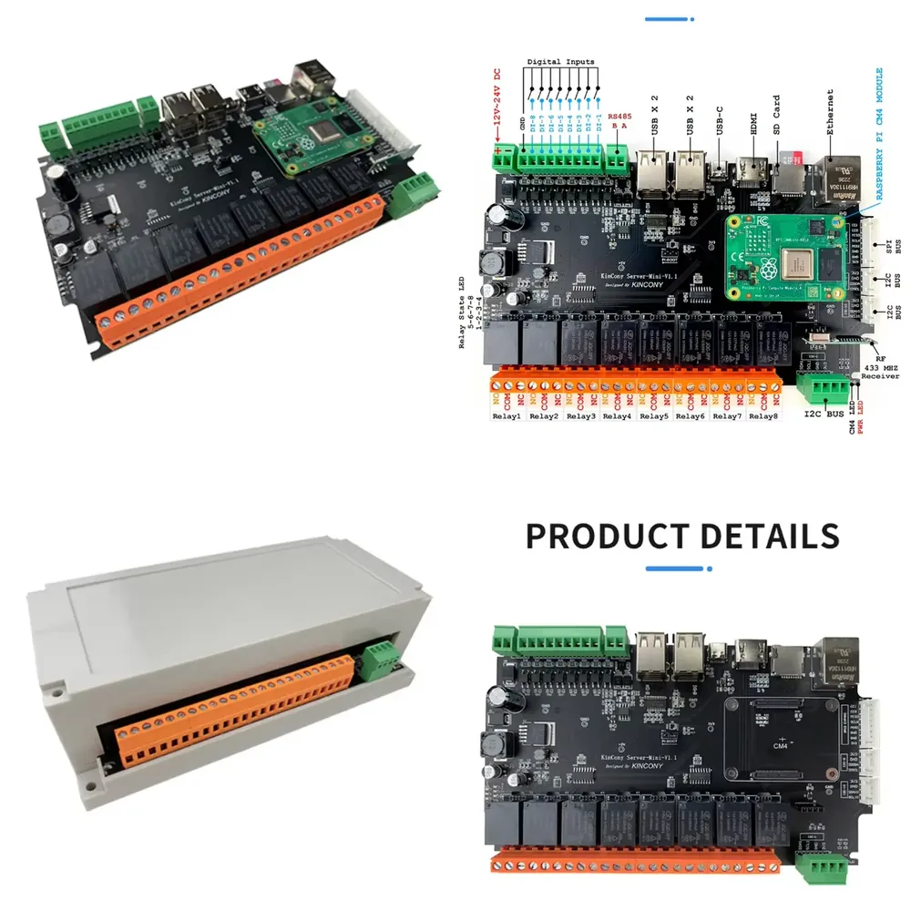 Home Automation Raspberry Pi - KinCony Raspberry Pi - Servidor Mini