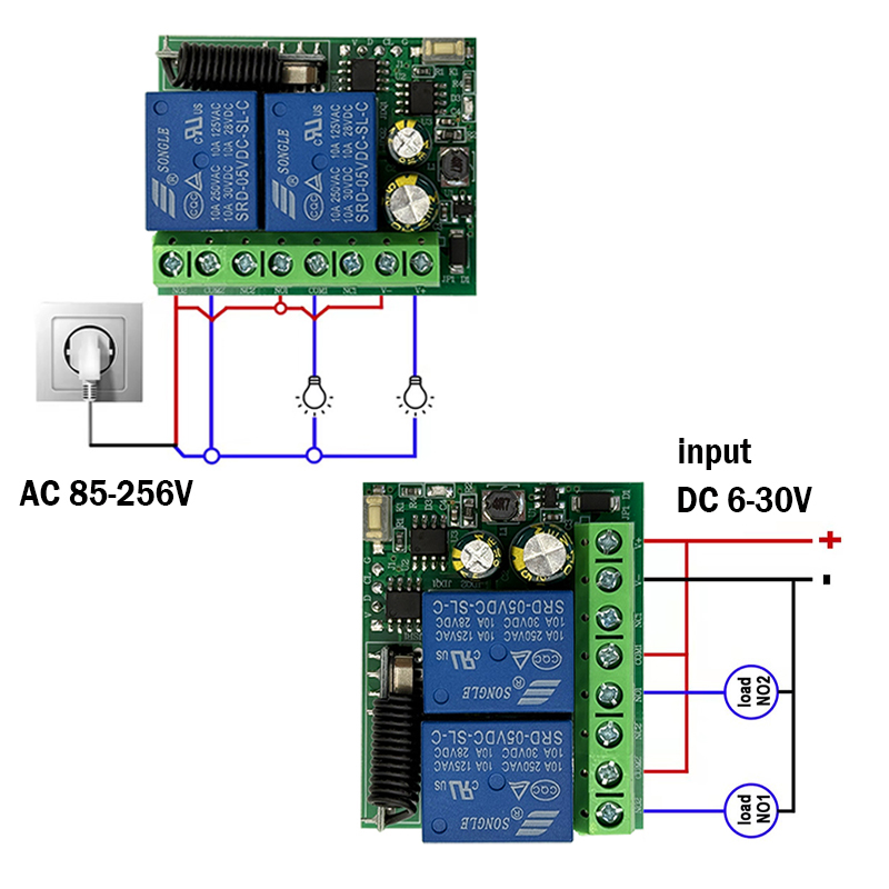 Módulo receptor de relé de 10  - 433Mhz Receiver Module reseña y precio