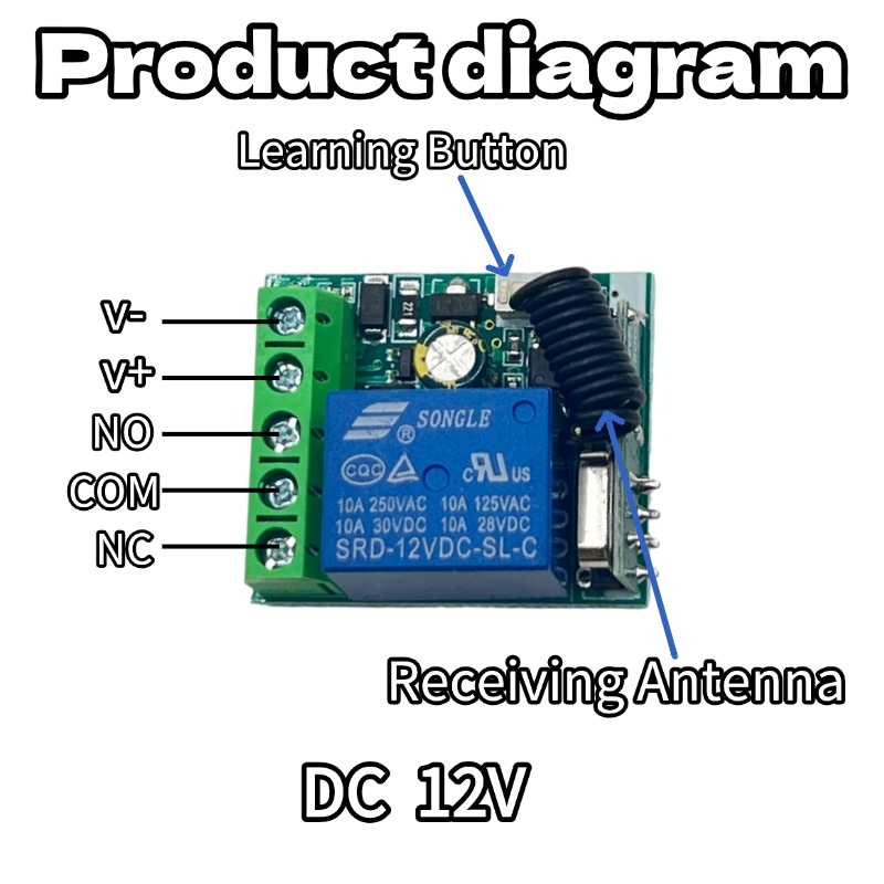 Módulo Receptor de Relé con In - 433Mhz Receiver Module reseña y precio